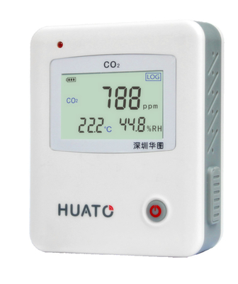 China Small Size Carbon Dioxide Data Logger Co2 / Temperature Humidity Meter supplier