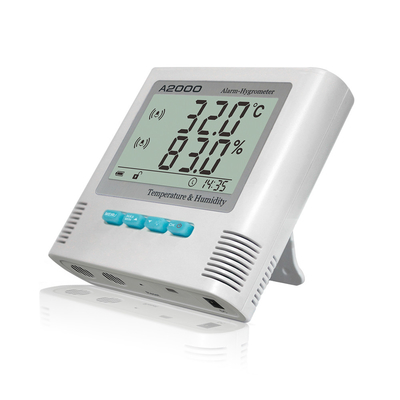 China LCD Display Digital Thermometer Hygrometer With Bulti In Alarm And Max Min Limit Setting supplier