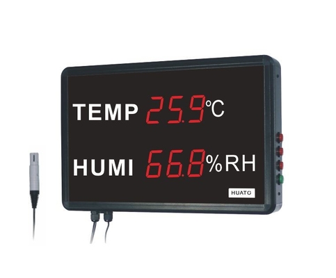China Visual Distancedigital Thermo Hygrometer With Probered LED Display 20 Meters supplier