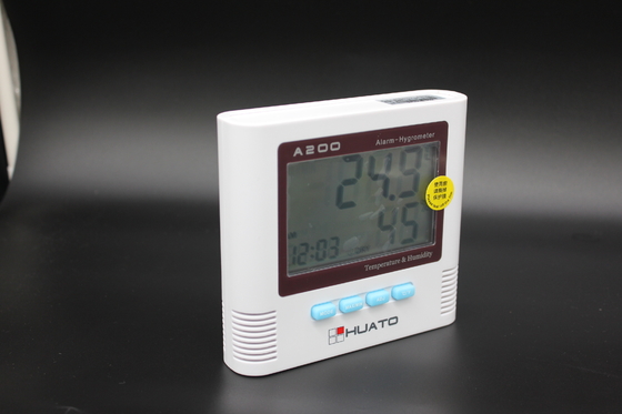 China Large LCD Digital Thermometer Hygrometer Clock / Alarm Function Temperature Humidmeter Meter supplier