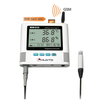 China 8℃ Refrigerature Temperature Humidity GSM Data Logger With LED and Sound Alarm Function HUATO S580-EX-GSM supplier