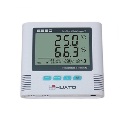 China High accuracy 0.2 degree  Light Alarm Import  Switzerland Sensor  Calibration Temperature Humidity Data Logger supplier