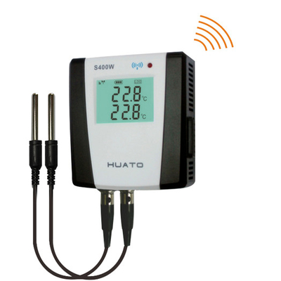 China HUATO Zigbee Data Logger Temperature Monitoring Dual External Probe Sensor supplier