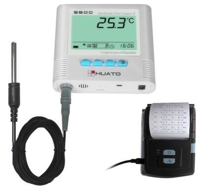China Workshop Temperature Humidity Data Logger Temperature Data Logger With External Probe supplier