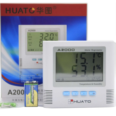 China High Accuracy Digital Lcd Thermometer Hygrometer Clock Wall / Desk Mountable supplier