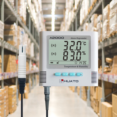 China Double External Sensor Digital Thermometer Hygrometer Digital Clock Thermometer supplier