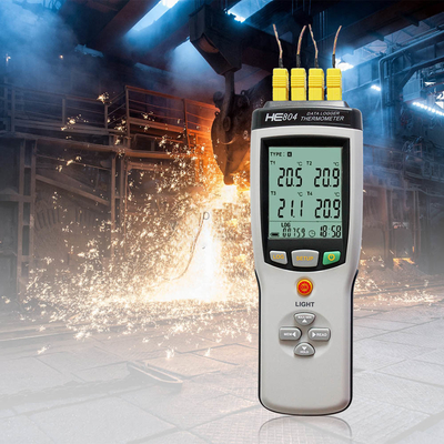 China Handheld Thermocouple Thermometer With Double Measuring / Display Channels supplier