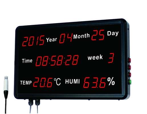 China Household Digital Temperature Thermometer Digital Clock Thermometer Hygrometer supplier