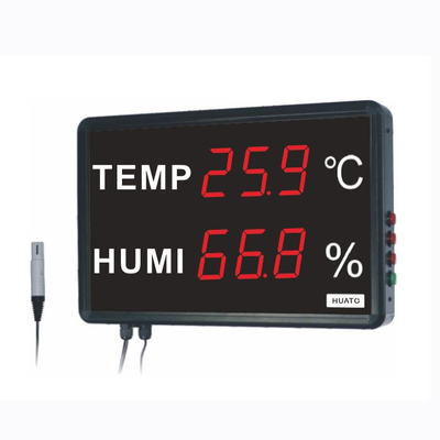 China Large LED Room Temperature Thermometer , Digital Thermometer Humidity Meter supplier