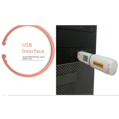 Mini Design Usb Thermometer Data Logger , Humidity Data Logger Usb Type supplier