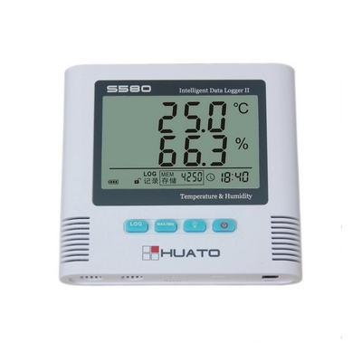 High accuracy 0.2 degree  Light Alarm Import  Switzerland Sensor  Calibration Temperature Humidity Data Logger supplier