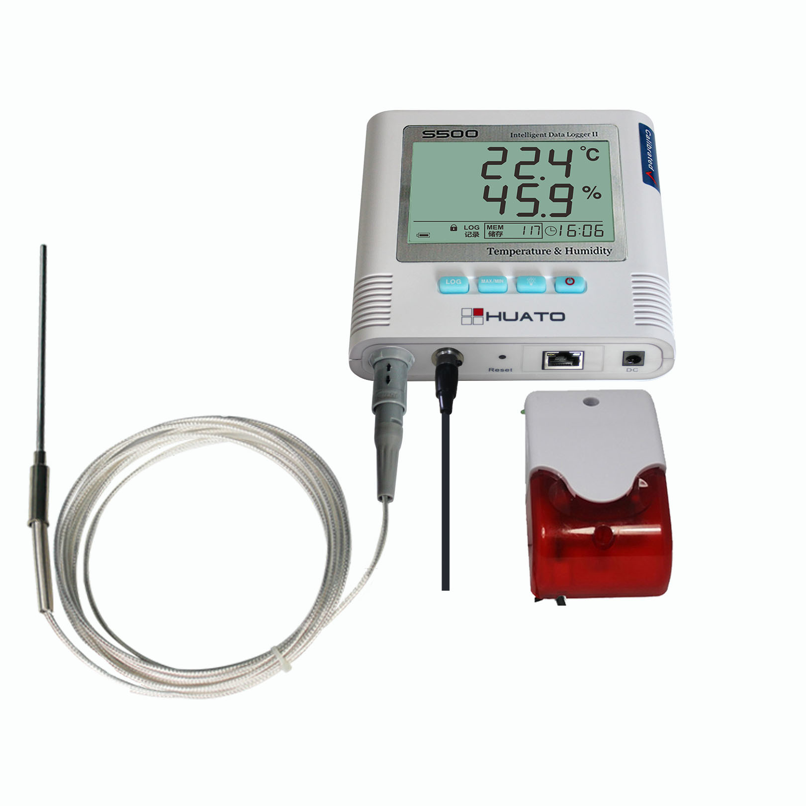 Cold Storage Real Time Temperature Data Logger With PT100 Temperature ...