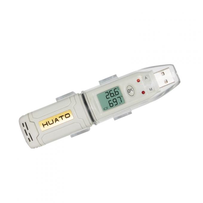 Battery Powered Usb Data Logger Temperature Humidity For Industrial