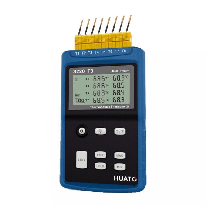 8 Channel Thermocouple Data Logger Temperature Recorder Industrial